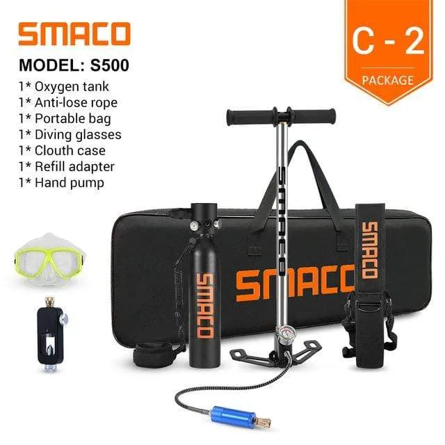 SMACO Diving Oxygen Tank With Pump