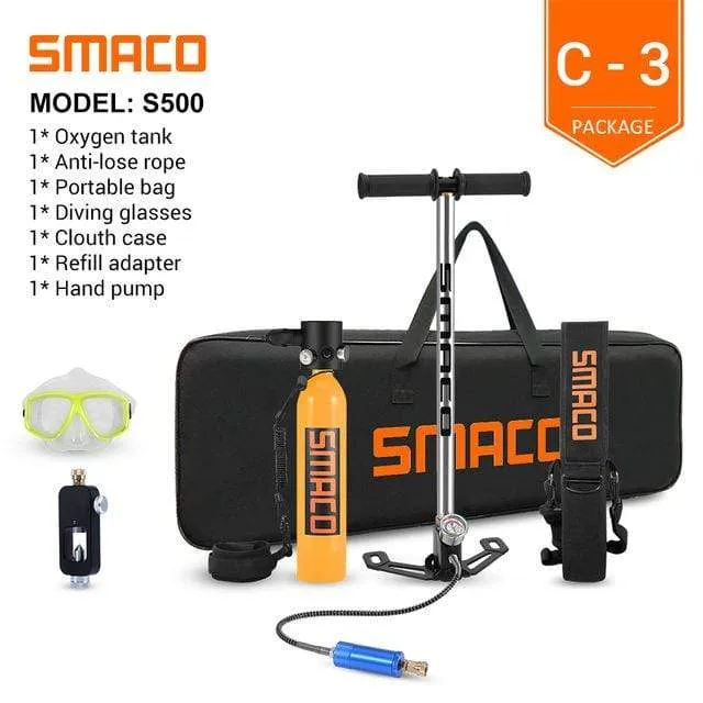 SMACO Diving Oxygen Tank With Pump