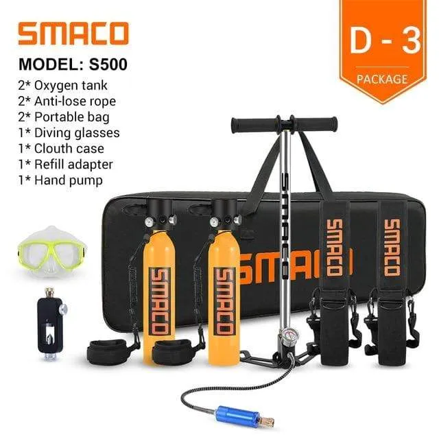 SMACO Diving Oxygen Tank With Pump