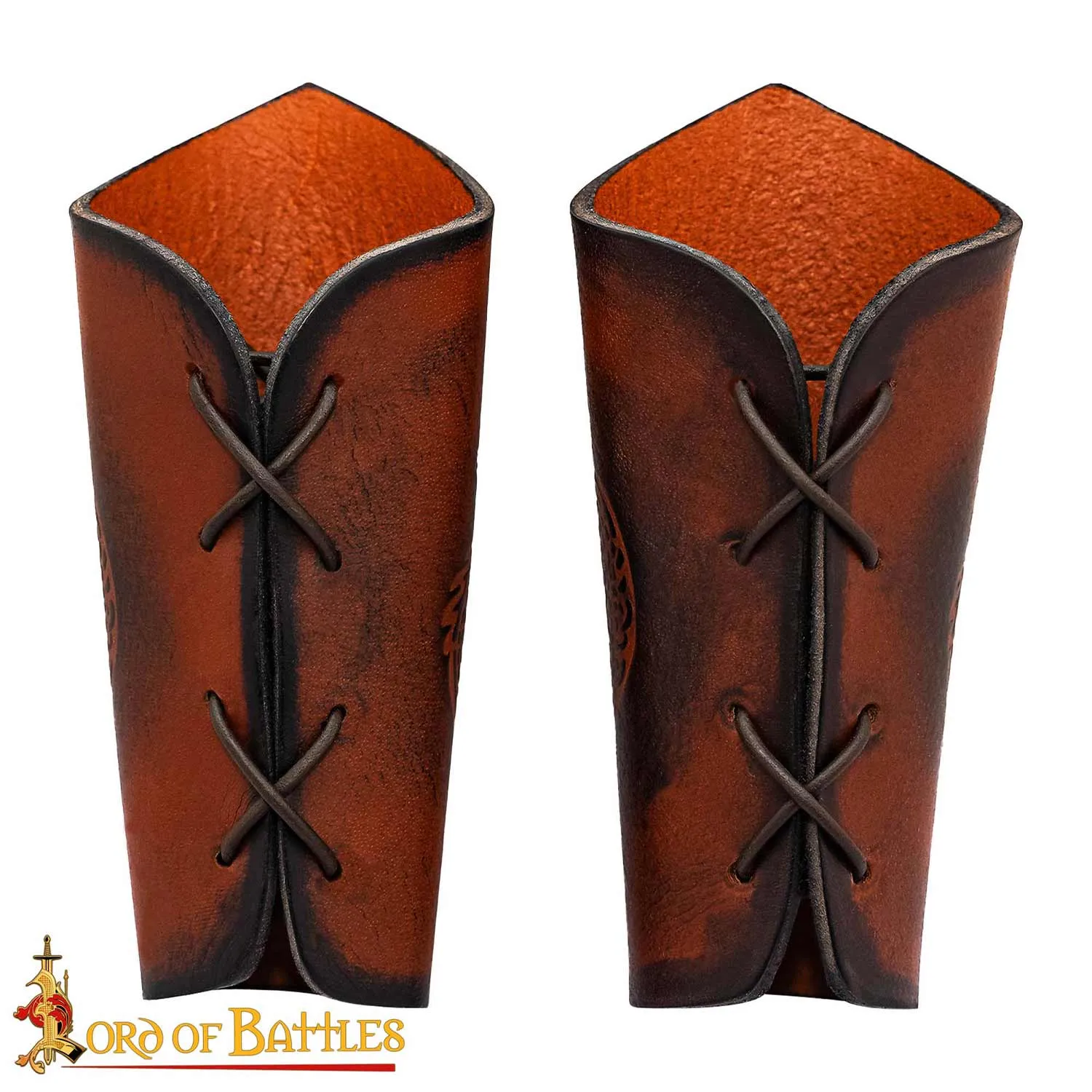 Small Fantasy Dragon Leather Bracers