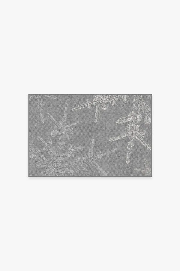 Snowflake Silver Rug