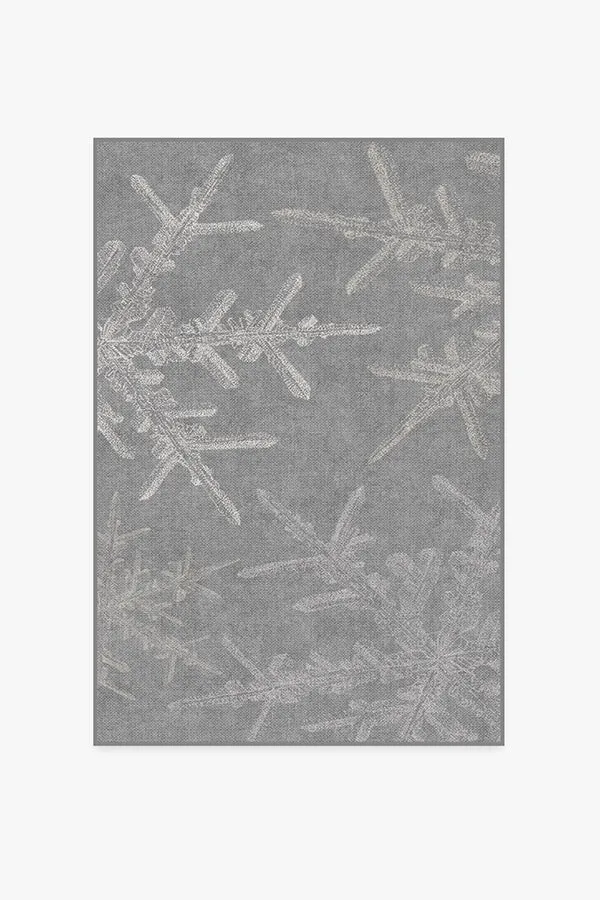 Snowflake Silver Rug