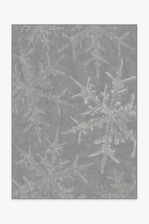 Snowflake Silver Rug