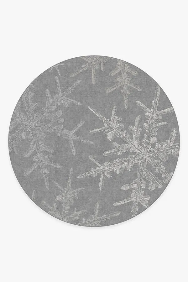 Snowflake Silver Rug