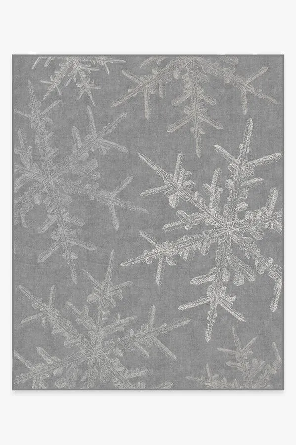Snowflake Silver Rug