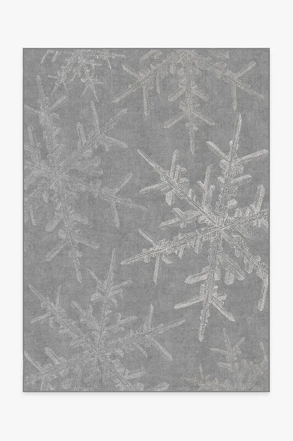 Snowflake Silver Rug