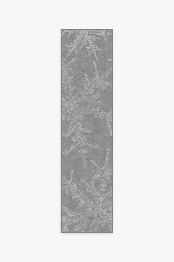 Snowflake Silver Rug