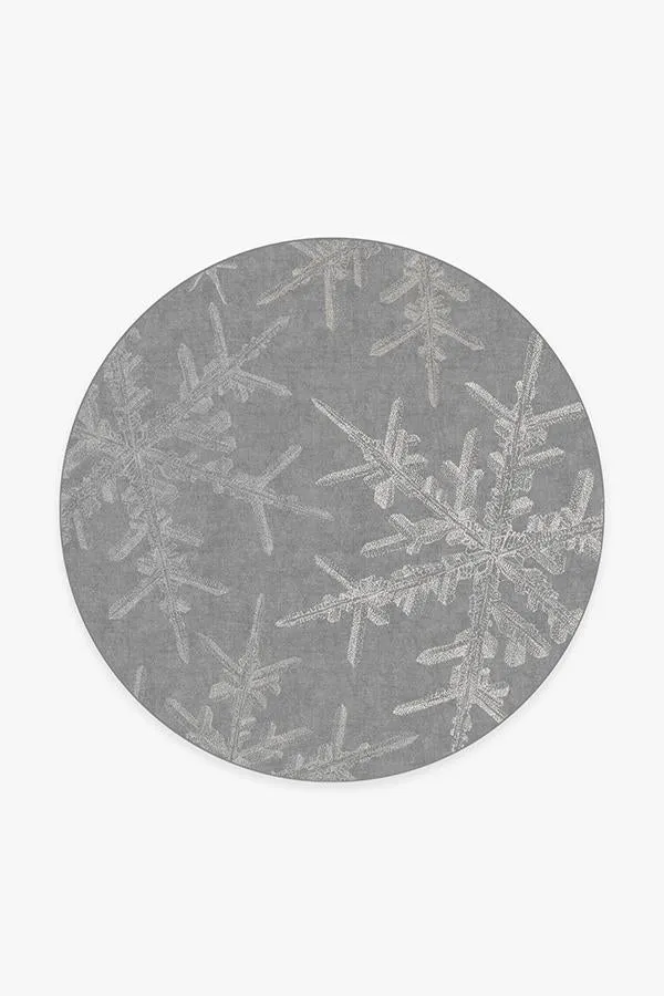 Snowflake Silver Rug