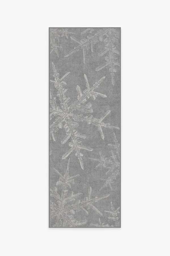 Snowflake Silver Rug