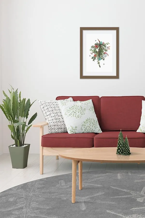 Snowflake Silver Rug