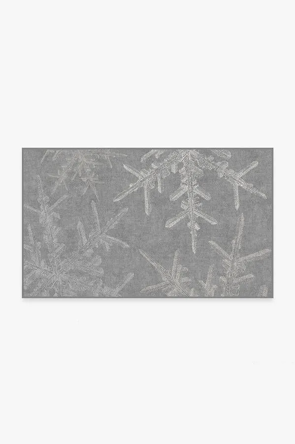 Snowflake Silver Rug