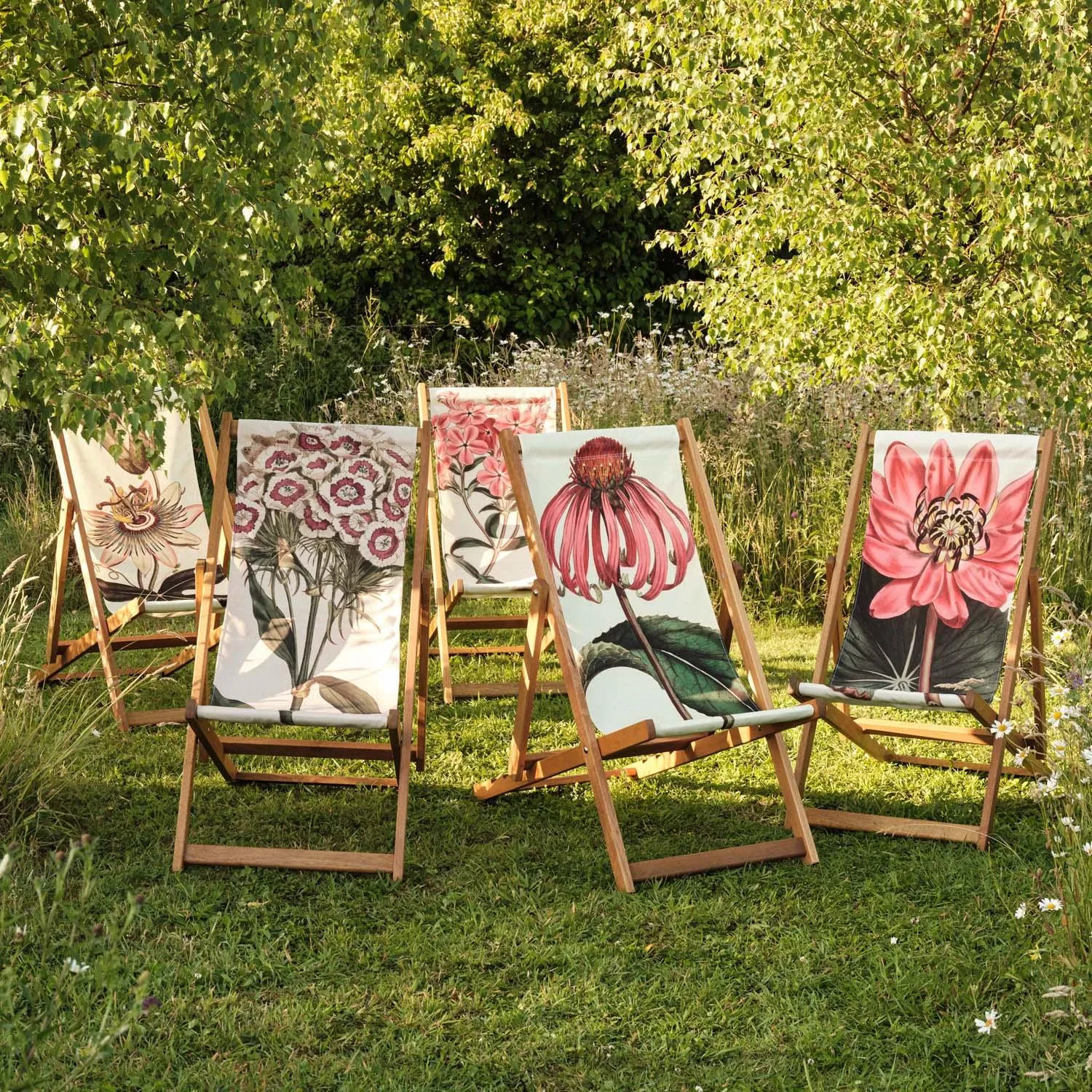 Splendid Hibiscus  - Botanical Designs Deckchair