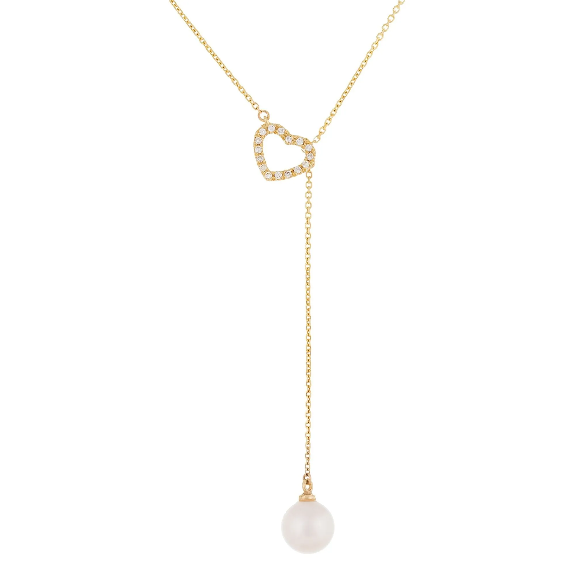 Splendid Pearls 14K Yellow Gold Pearl Pendant HE-228YG