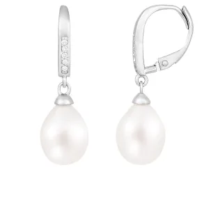 Splendid Pearls Sterling Silver Pearl Earrings ESR-418