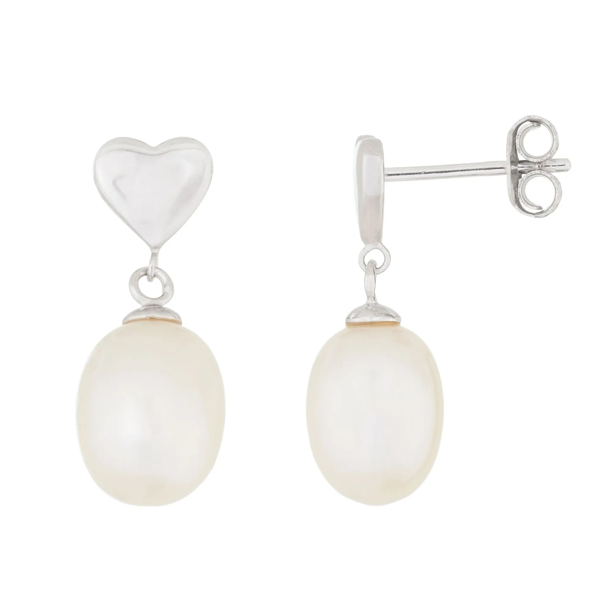 Splendid Pearls Sterling Silver Pearl Earrings ESR-484