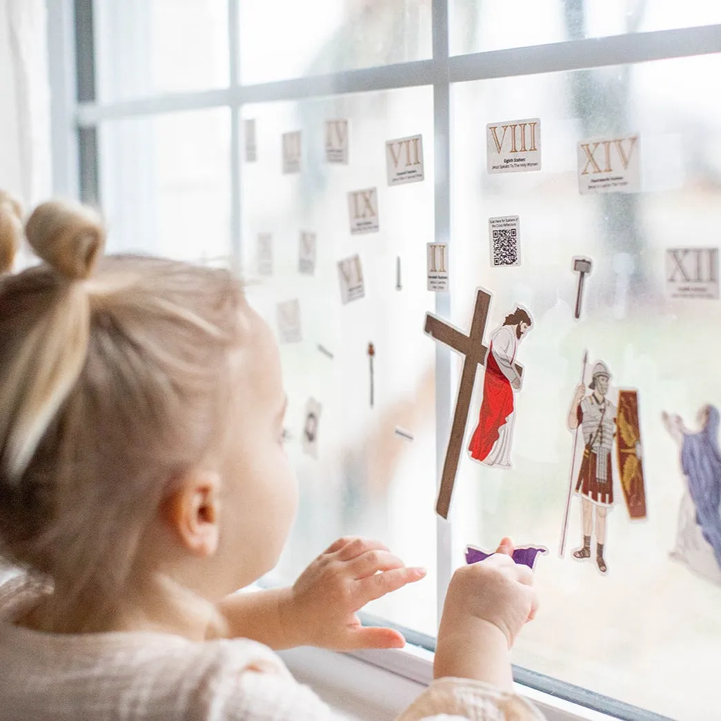 Stations of the Cross Cling Set