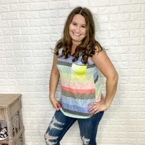 Striped Lightweight Sweater Tank