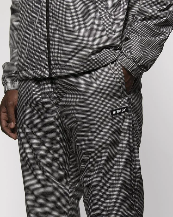 STÜSSY HOUNDSTOOTH TRACK TROUSER // BLACK