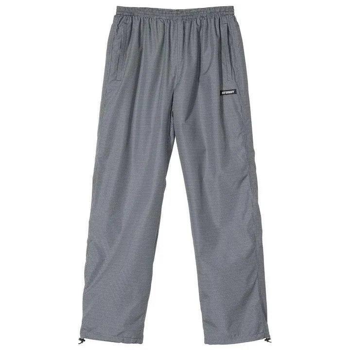 STÜSSY HOUNDSTOOTH TRACK TROUSER // BLACK