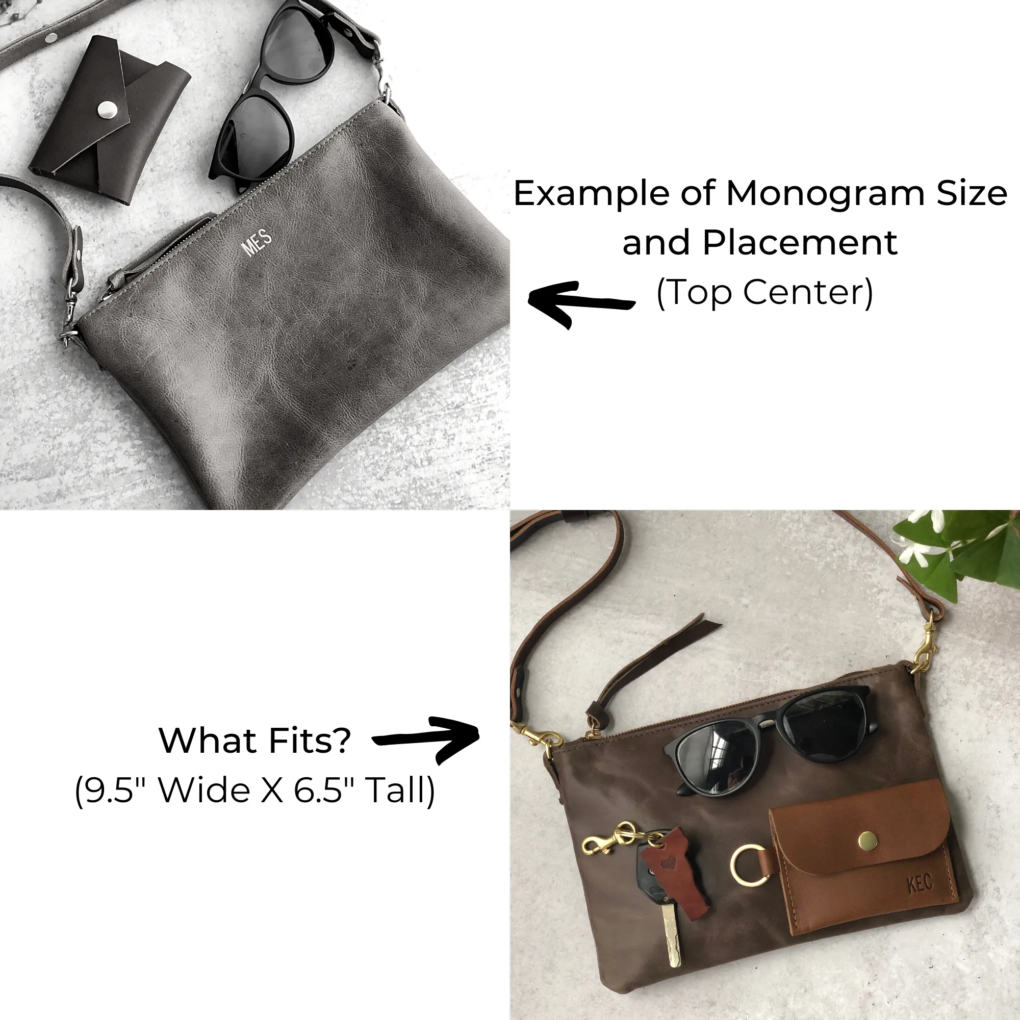 Summer Seconds Sale - Small Leather Crossbody Clutch Bag - Black Pebble No. 6