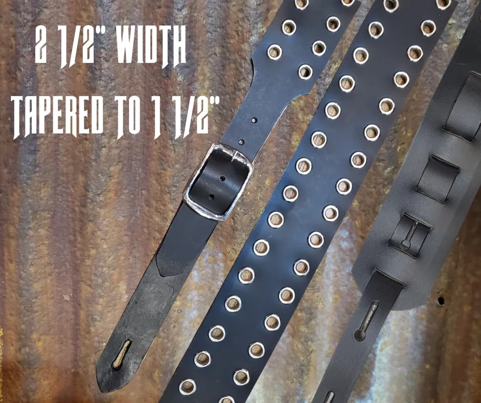The BOYZ R back in Town Leather Guitar Strap