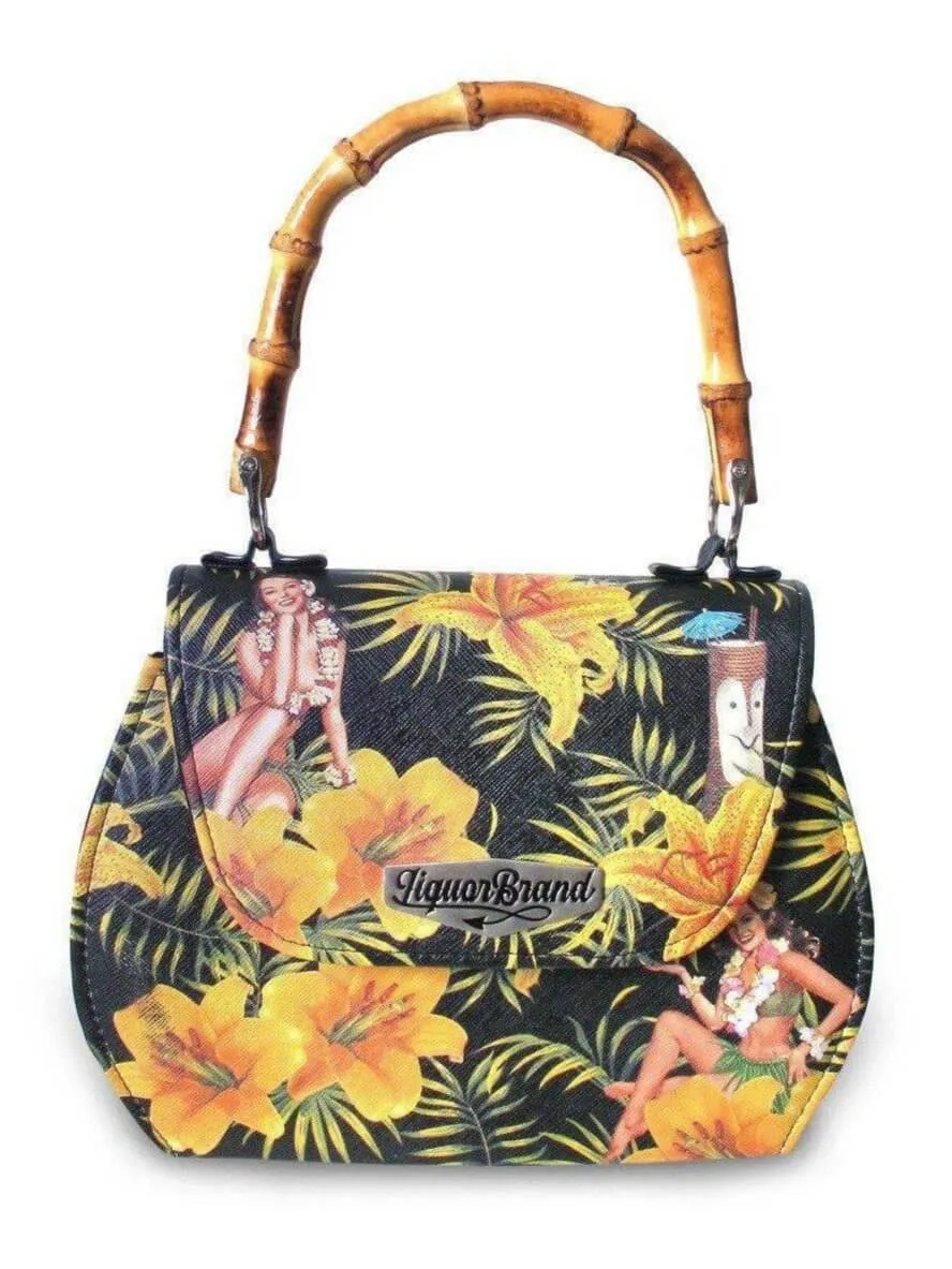 TIKI TIME Vintage Classic bamboo handle purse