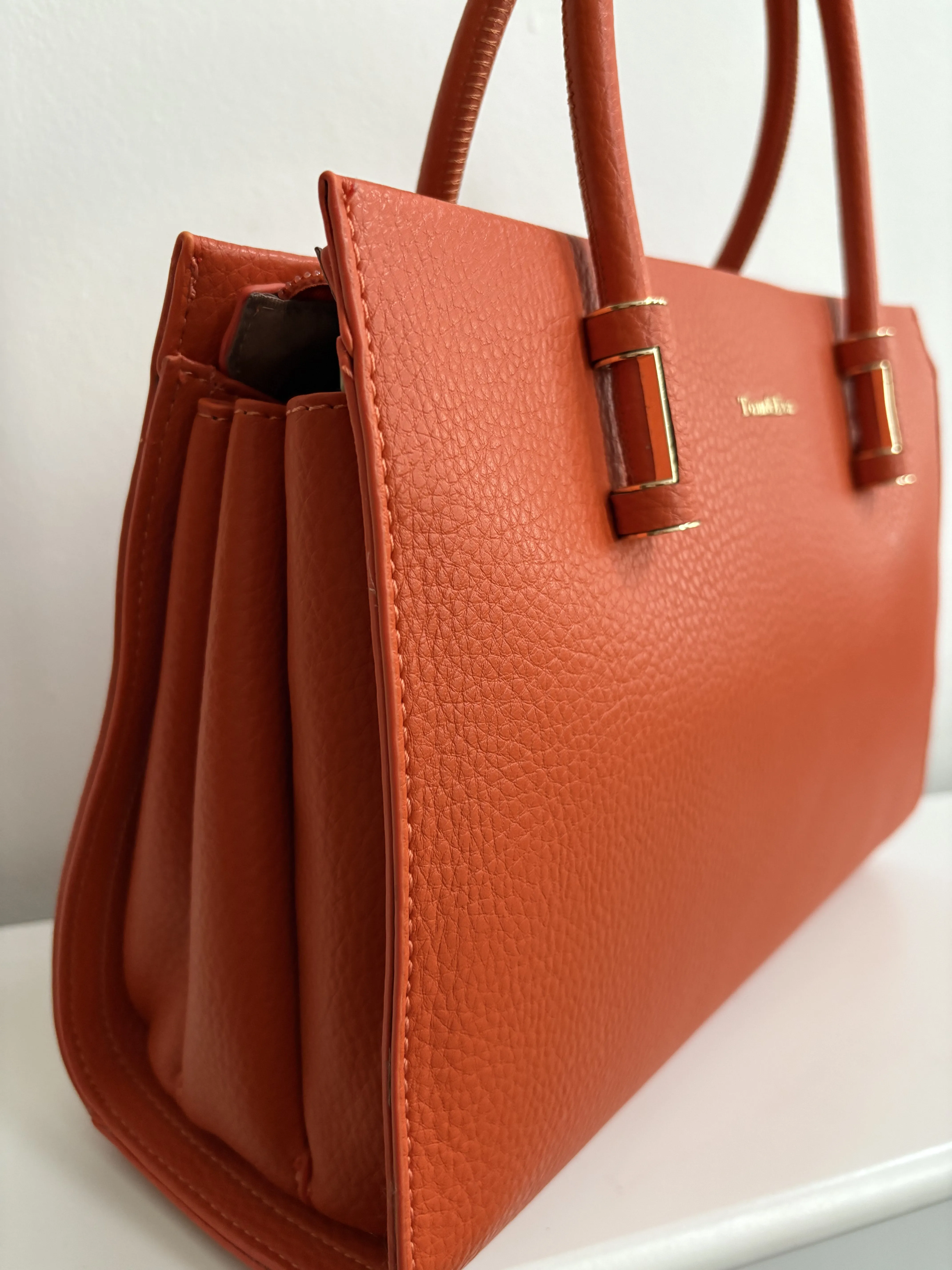 Tom & Eva Phillipa Orange Handbag