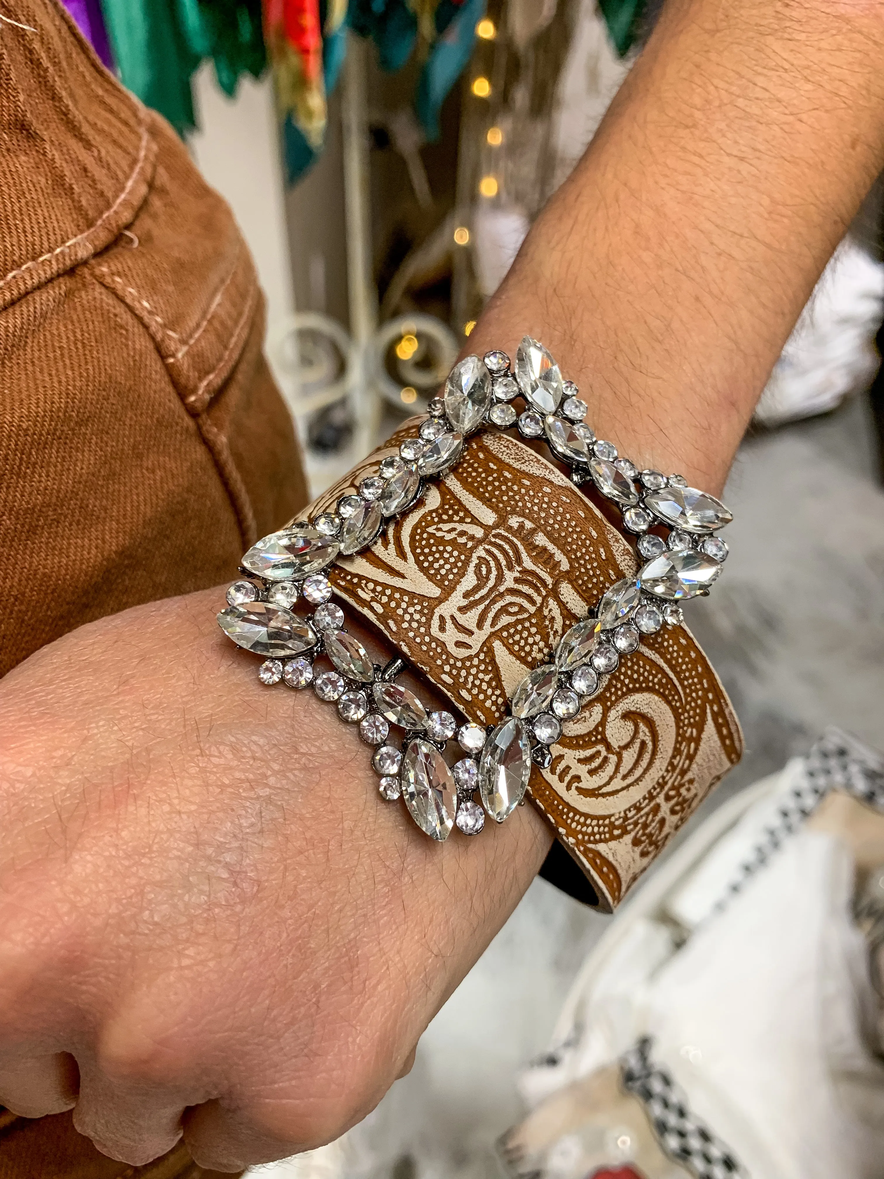 Tooled Steer A Rare Bird Buckle Cuff