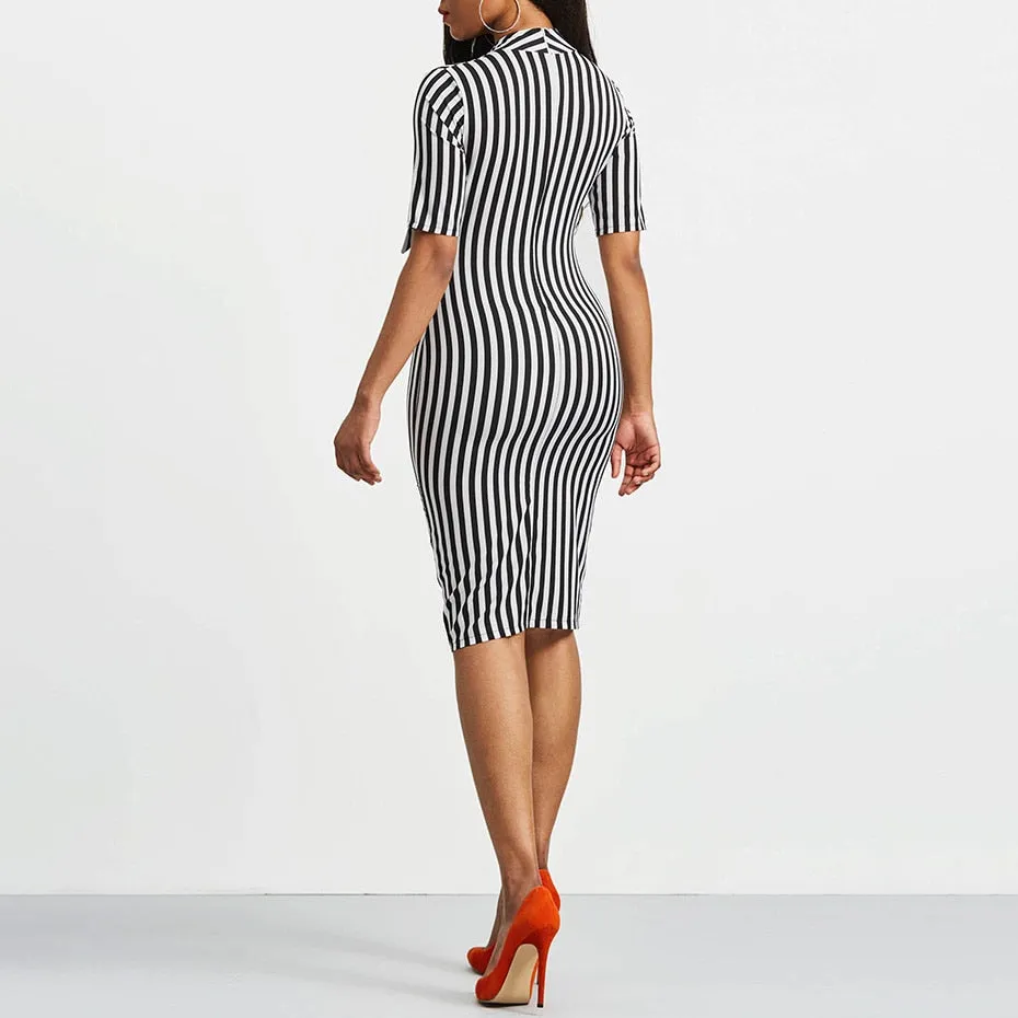 VenusFox Vintage Retro Pin Up Bodycon Dress