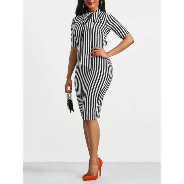 VenusFox Vintage Retro Pin Up Bodycon Dress