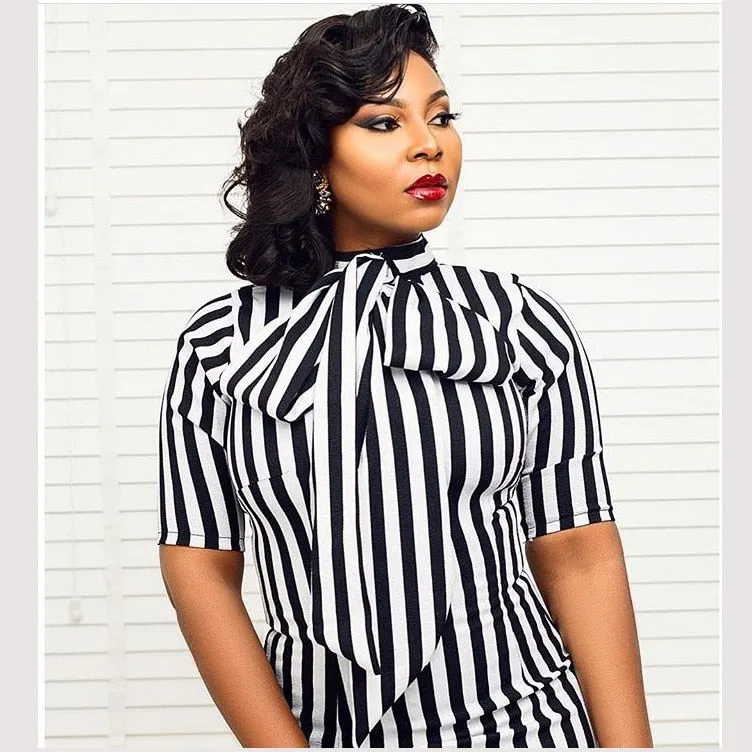 VenusFox Vintage Retro Pin Up Bodycon Dress
