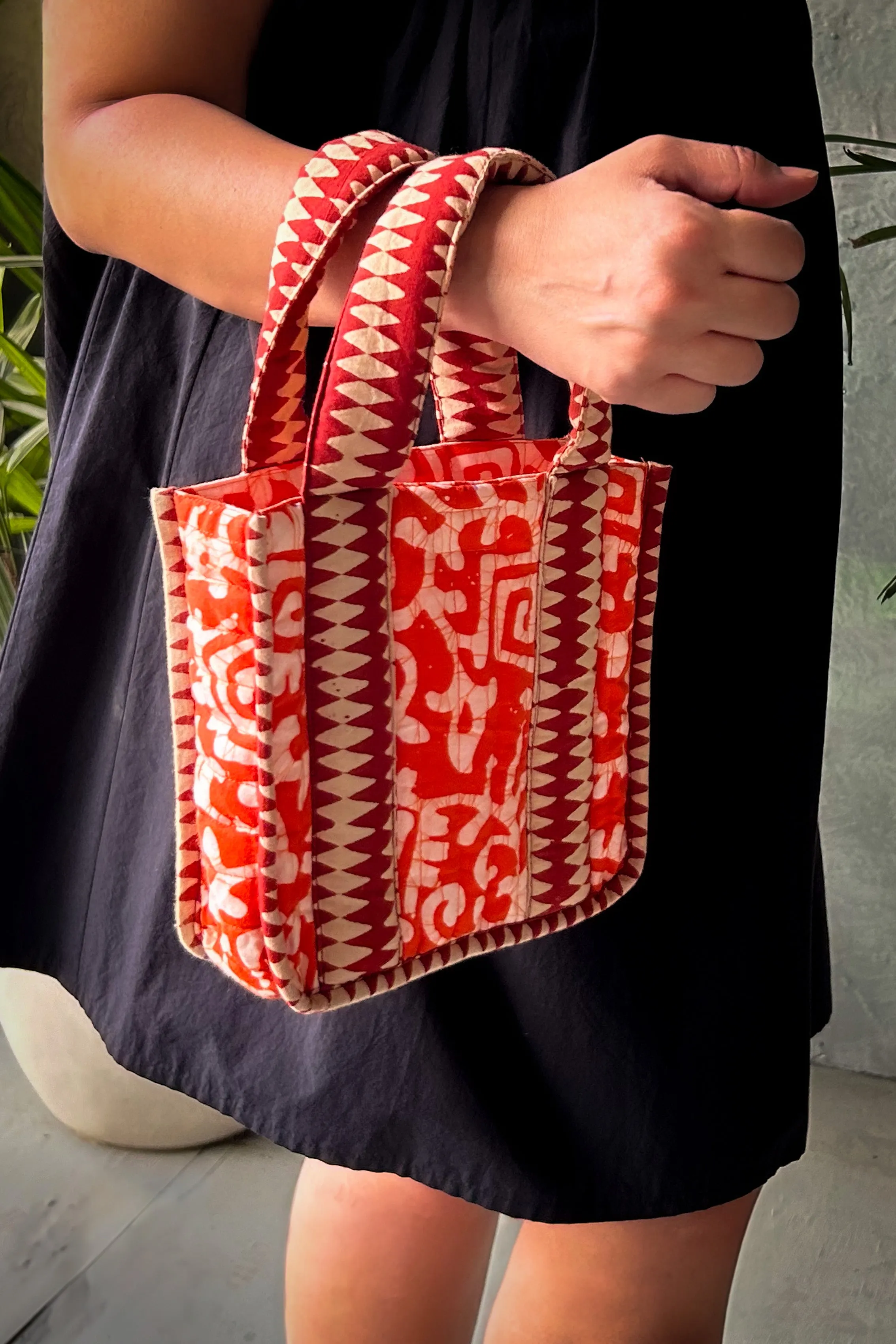 Vibrant Ember Mini Tote