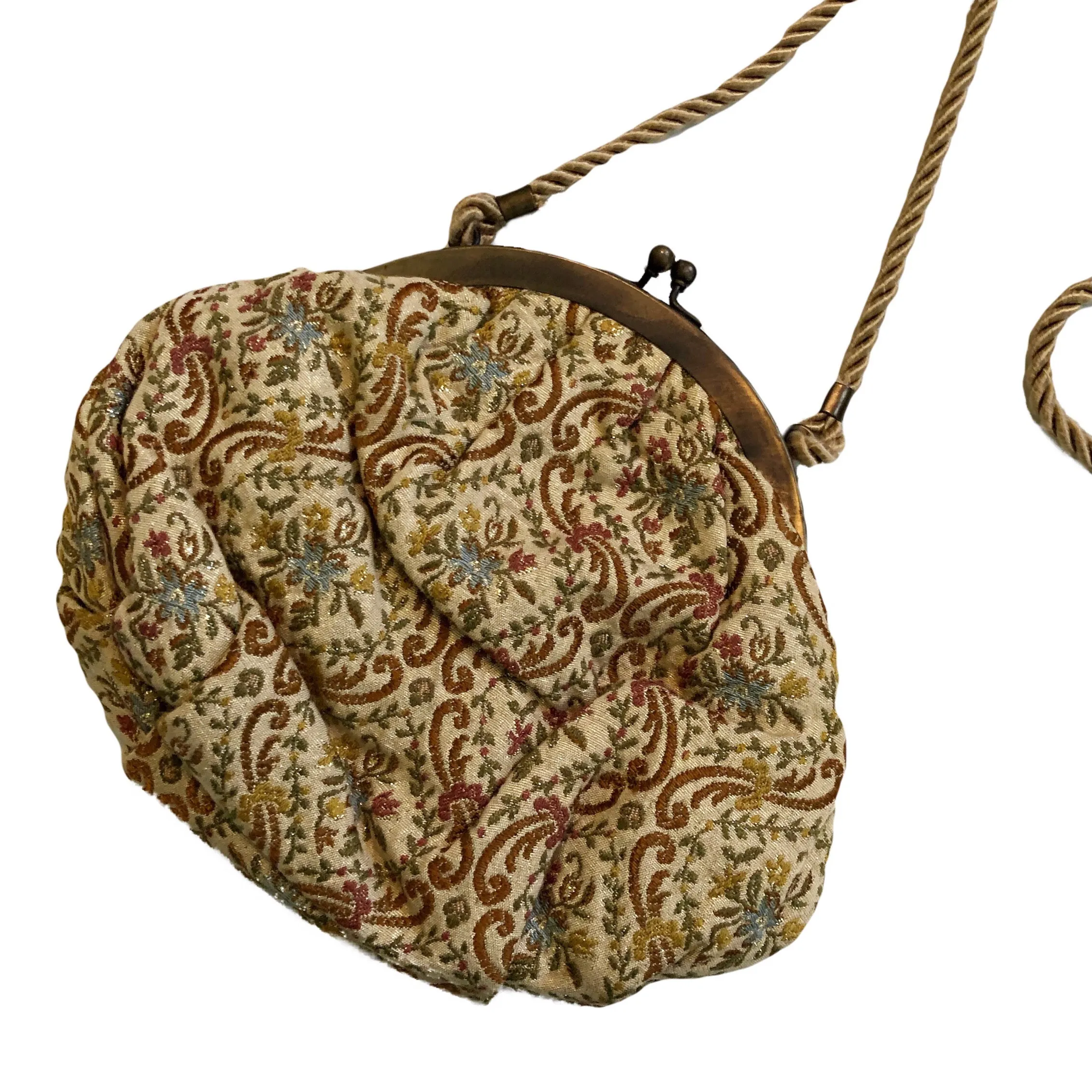VINTAGE TAPESTRY CROSSBODY BAG