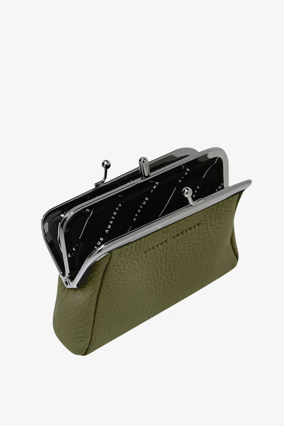 Volatile Khaki Clip Purse