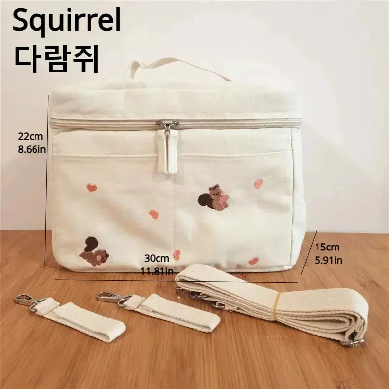 Vvsha Christmas gift Baby Diaper Bag Outdoor Mommy Shoulder Bag Waterproof Baby Bottle Insulation Mommy Bag Baby Cart Hanging Bag Trolley Accessories
