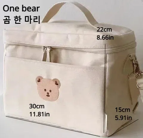 Vvsha Christmas gift Baby Diaper Bag Outdoor Mommy Shoulder Bag Waterproof Baby Bottle Insulation Mommy Bag Baby Cart Hanging Bag Trolley Accessories