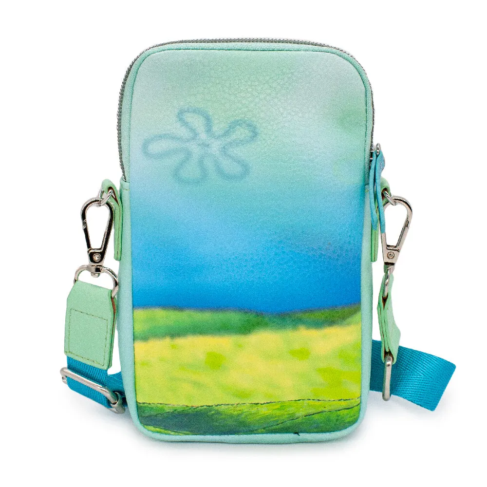 Wallet Phone Bag Holder - SpongeBob SquarePants and Patrick Star BEST BUDDIES 4-LIFE Pose Seafoam Green