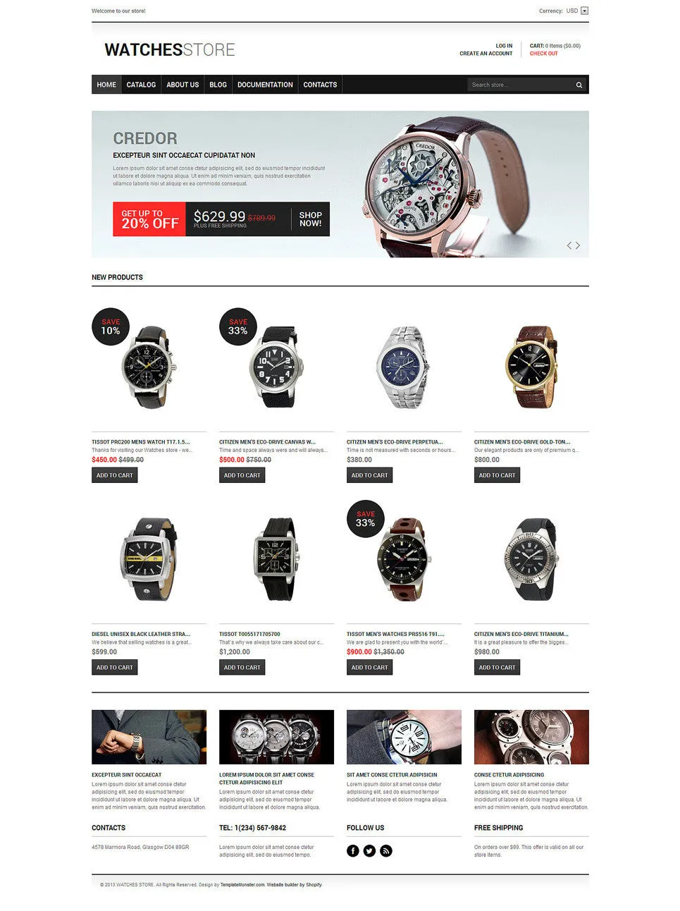 Watches Responsive Shopify Theme