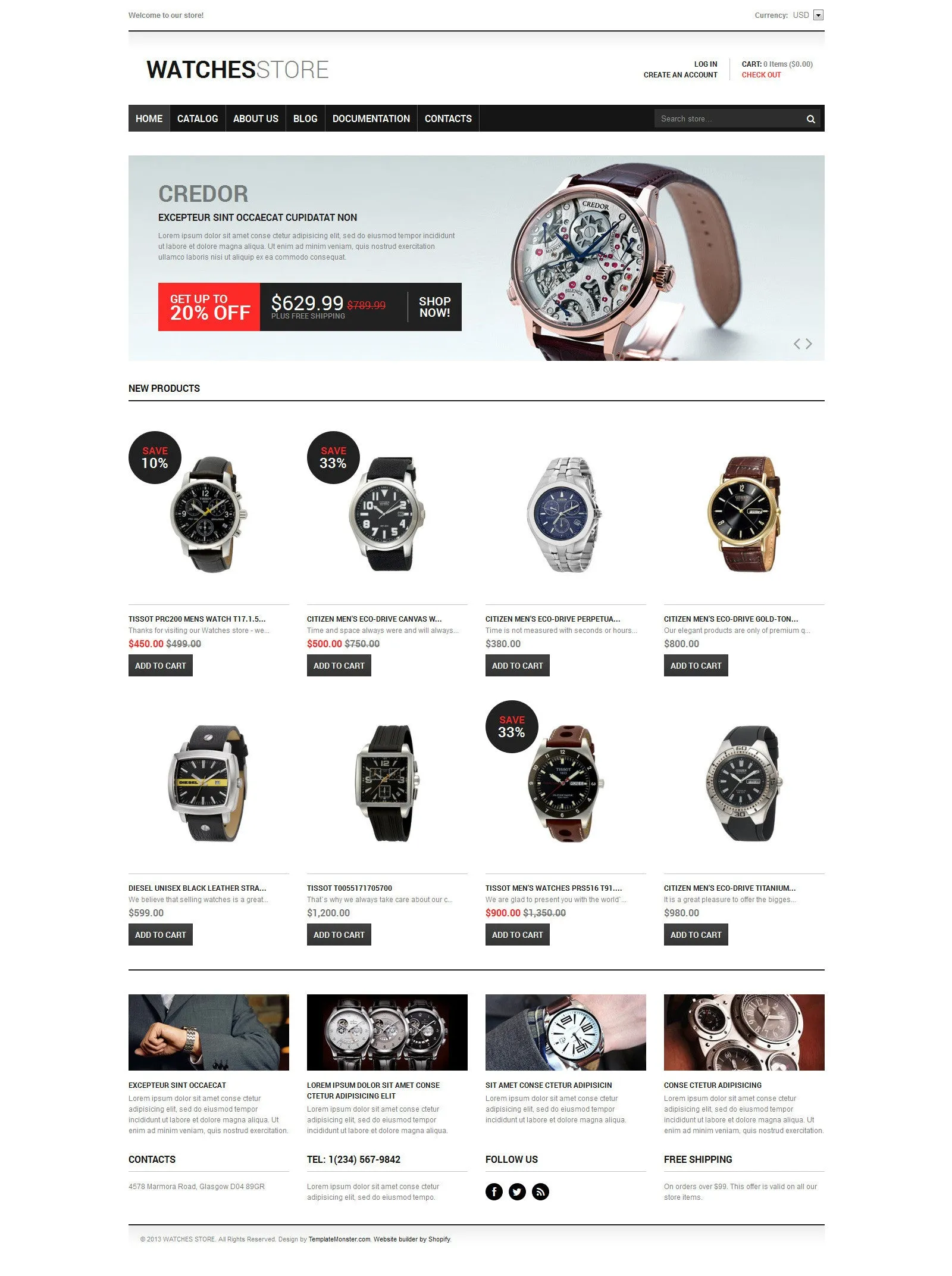 Watches Responsive Shopify Theme
