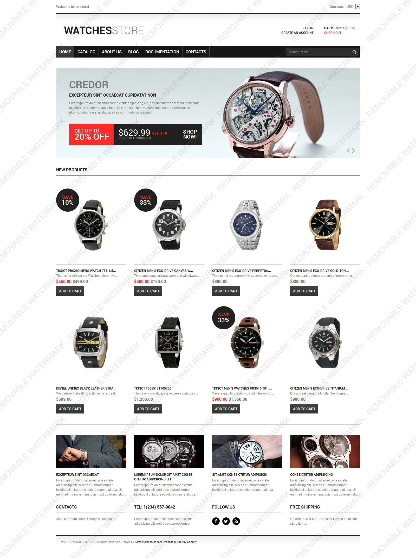 Watches Responsive Shopify Theme