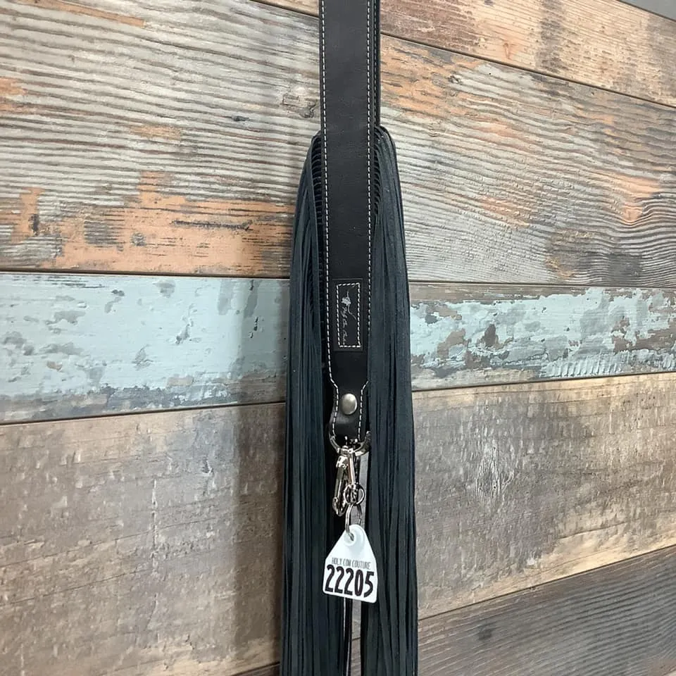Western Mini Leather Fringe Strap 48" #22205