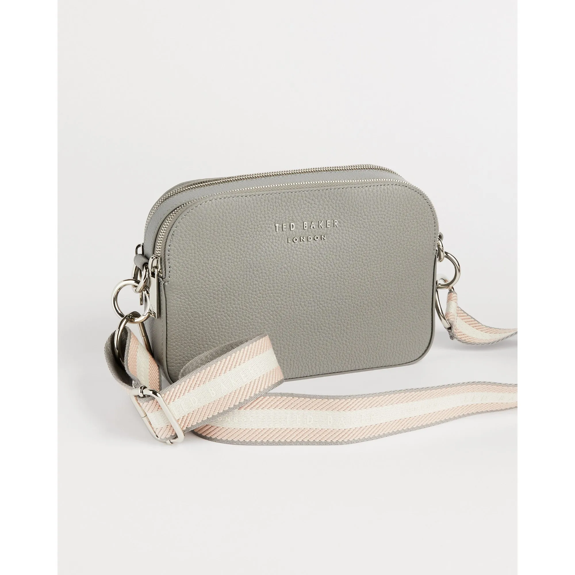 Women Amerrah-Branded Webbing Strap Camera Bag - Grey