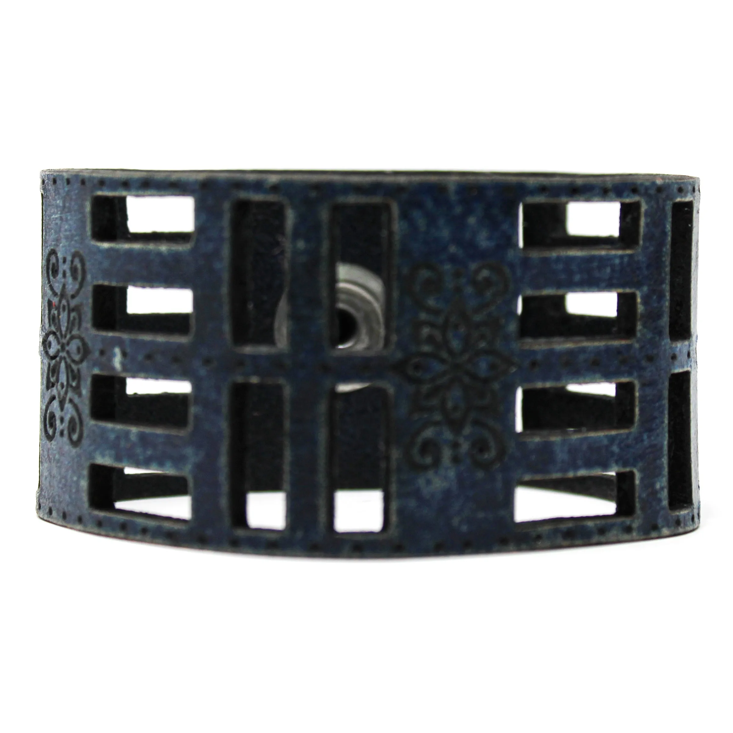 Women's Leather Cuff - Flora Foura Cut Cuff