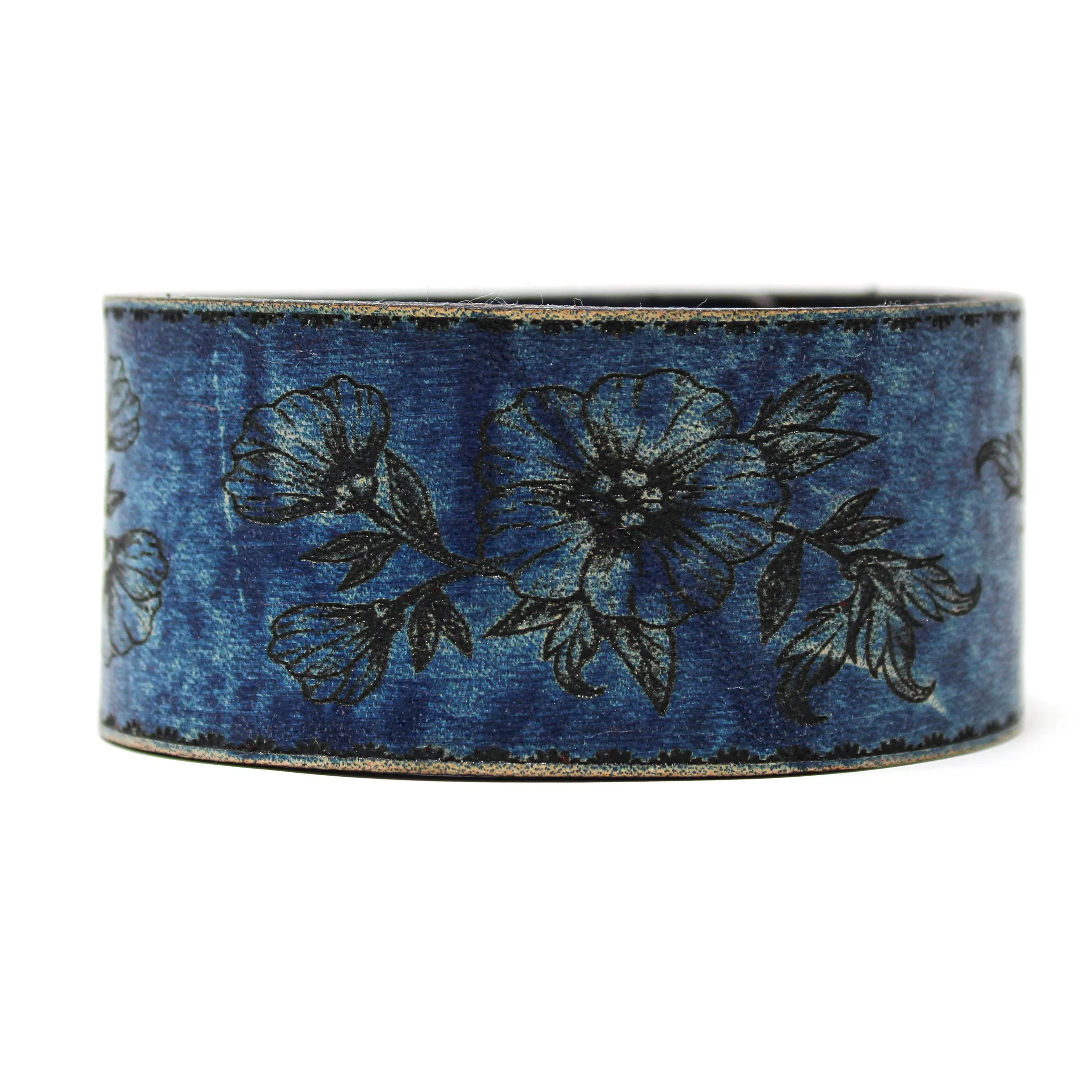 Women's Leather Cuff -Lovely Blossom Cuff