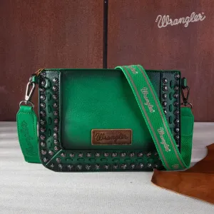 Wrangler Rivets Crossbody/Wristlet ~ Green