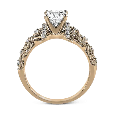 ZR916 Engagement Ring in 14k Gold with Diamonds