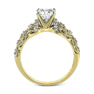 ZR916 Engagement Ring in 14k Gold with Diamonds
